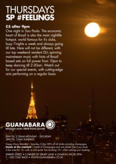 GUANABARA presents Thursday Night Live- Thursdays